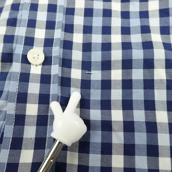 UNTUCKit Shirt Mens Extra Large Blue Plaid Slim Fit Button Up Long Sleeve Casual - Picture 10 of 10